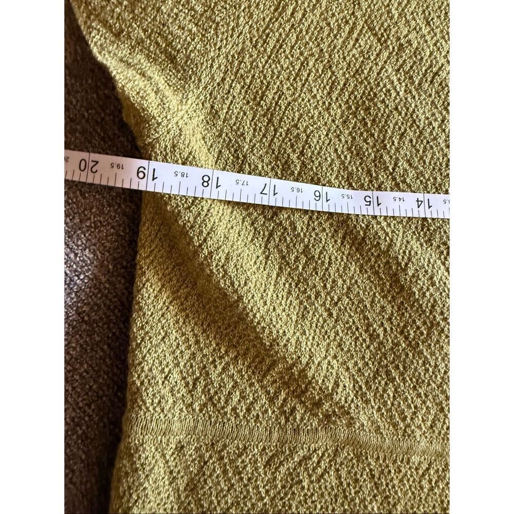Eileen Fisher Textured Wool Blend Wrap Dress Olive Green Size L - Picture 8 of 11